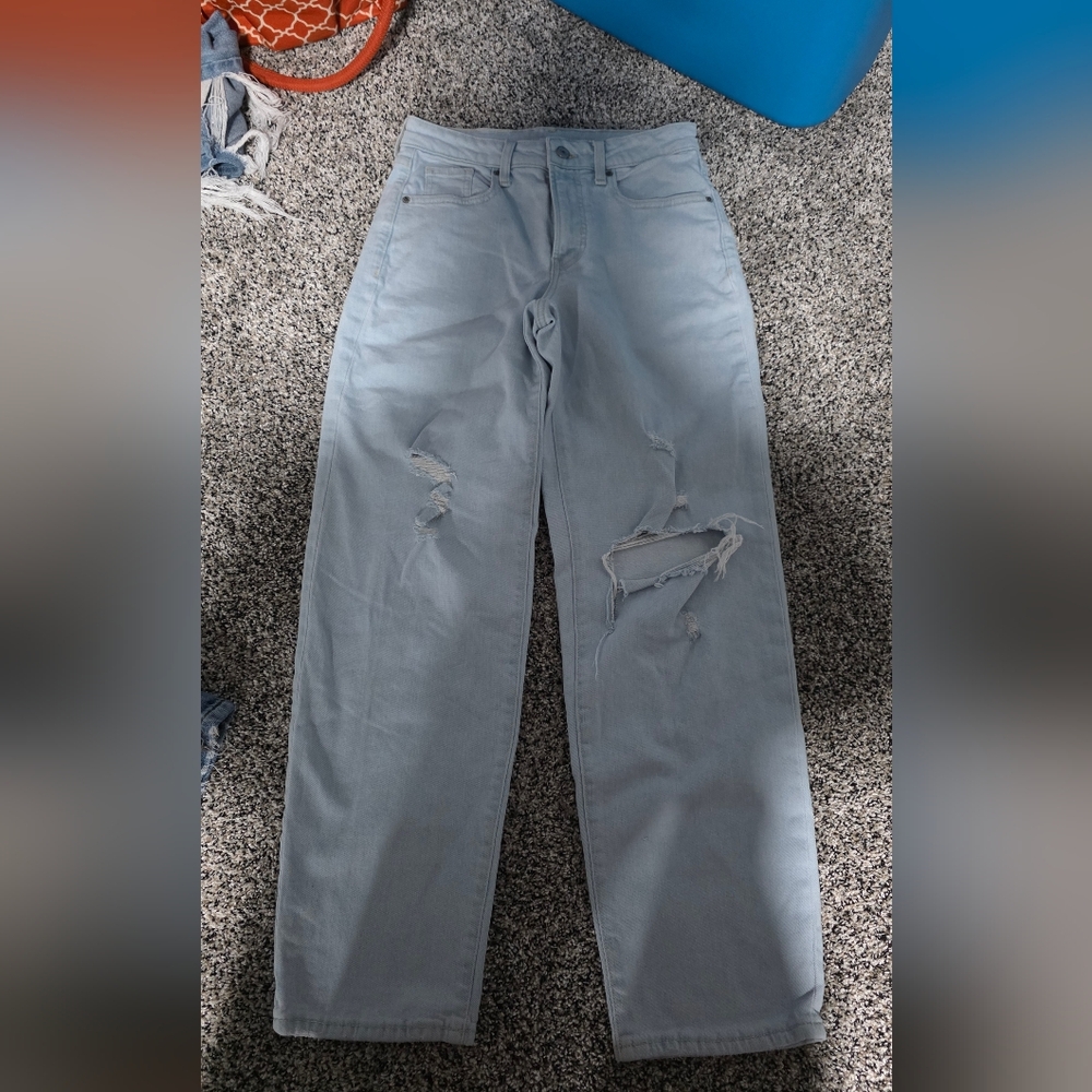 Old Navy  Size 2 O.g. Loose Light Blue High-Rise Jeans